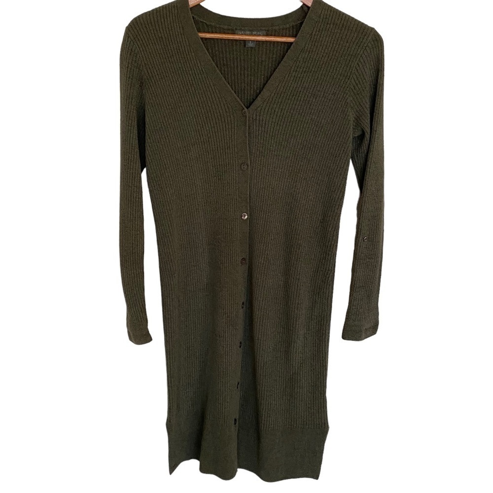 Barefoot Dreams CozyChic Ultra Lite Knit Ribbed Duster Long Cardigan, Si…